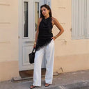 Anne Backless Lace Top