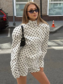 SEAME - Emily Polkadot Set - Stylish Shirt & Shorts Polkadot S